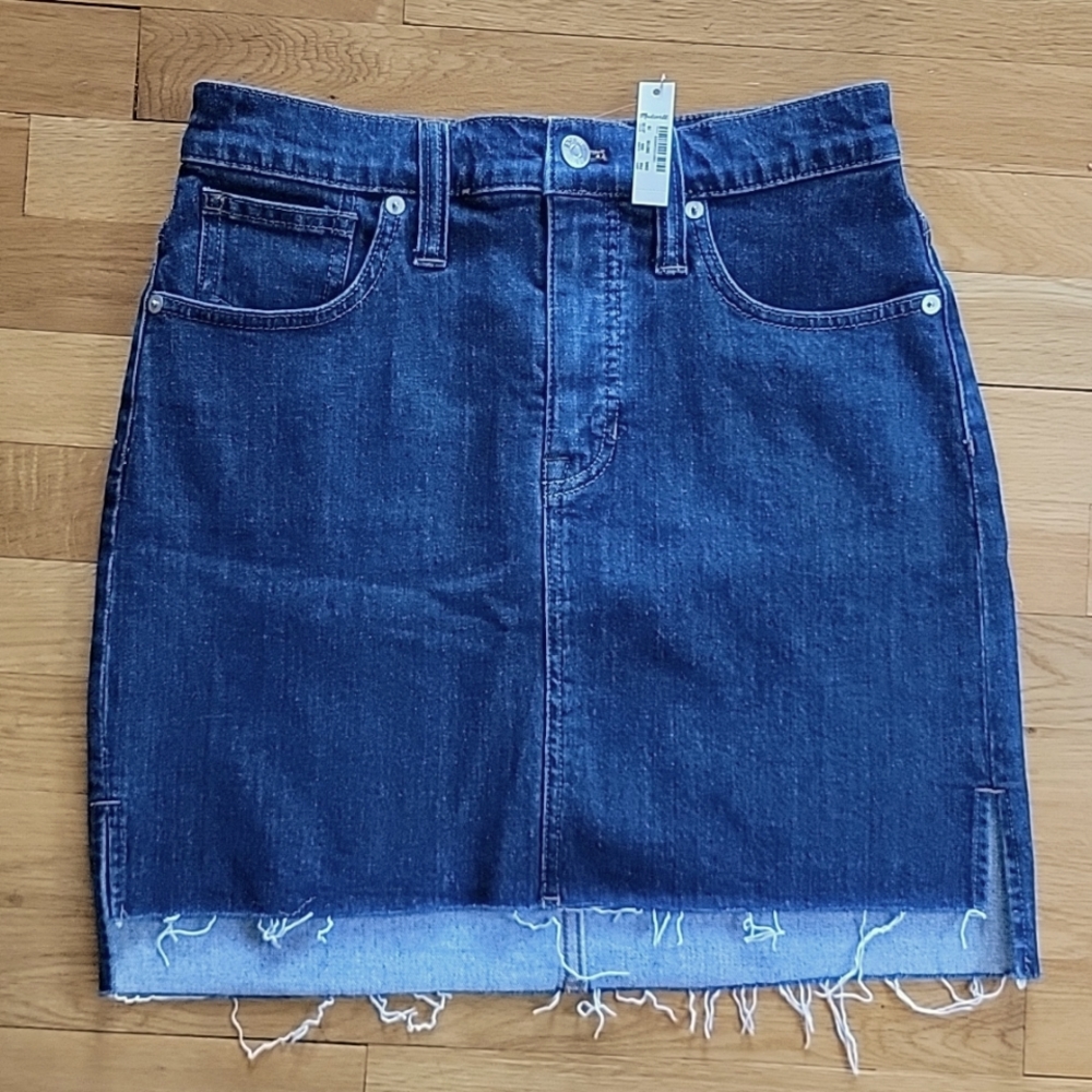 NWT Madewell Denim Mini Skirt